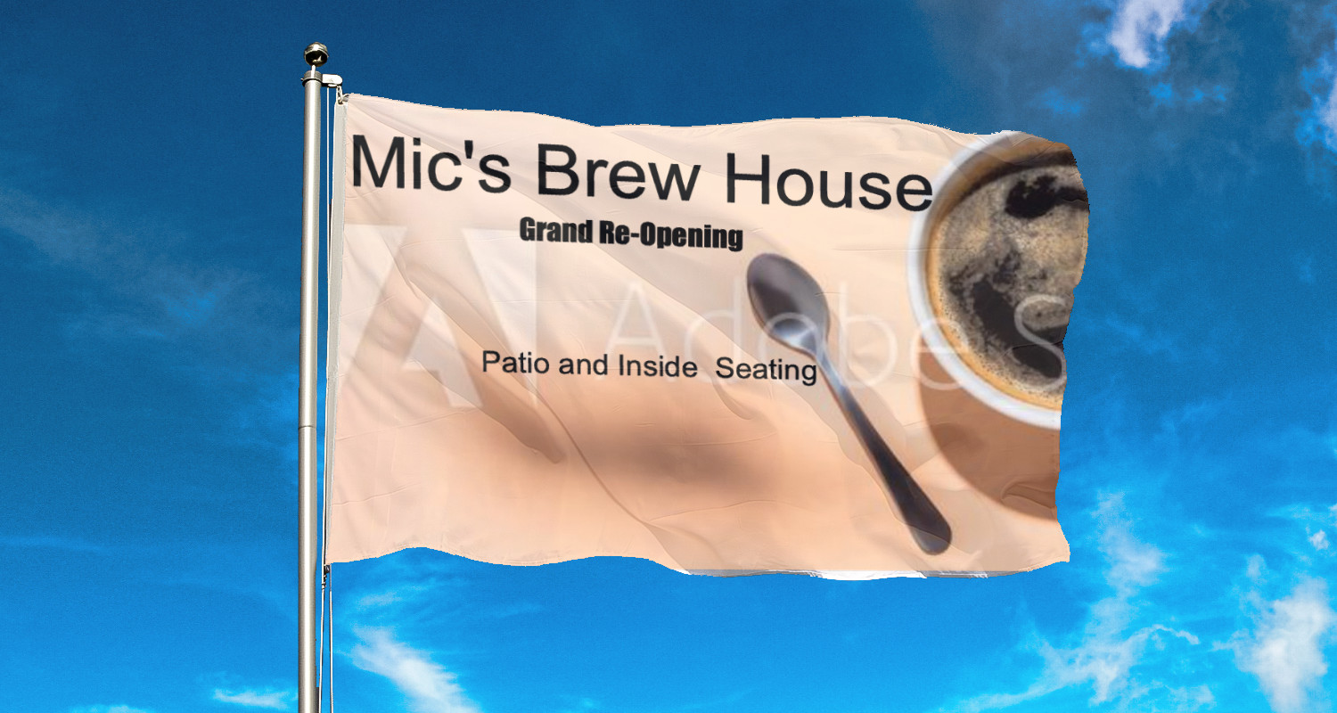 Horizontal Pole Flag, Single Sided