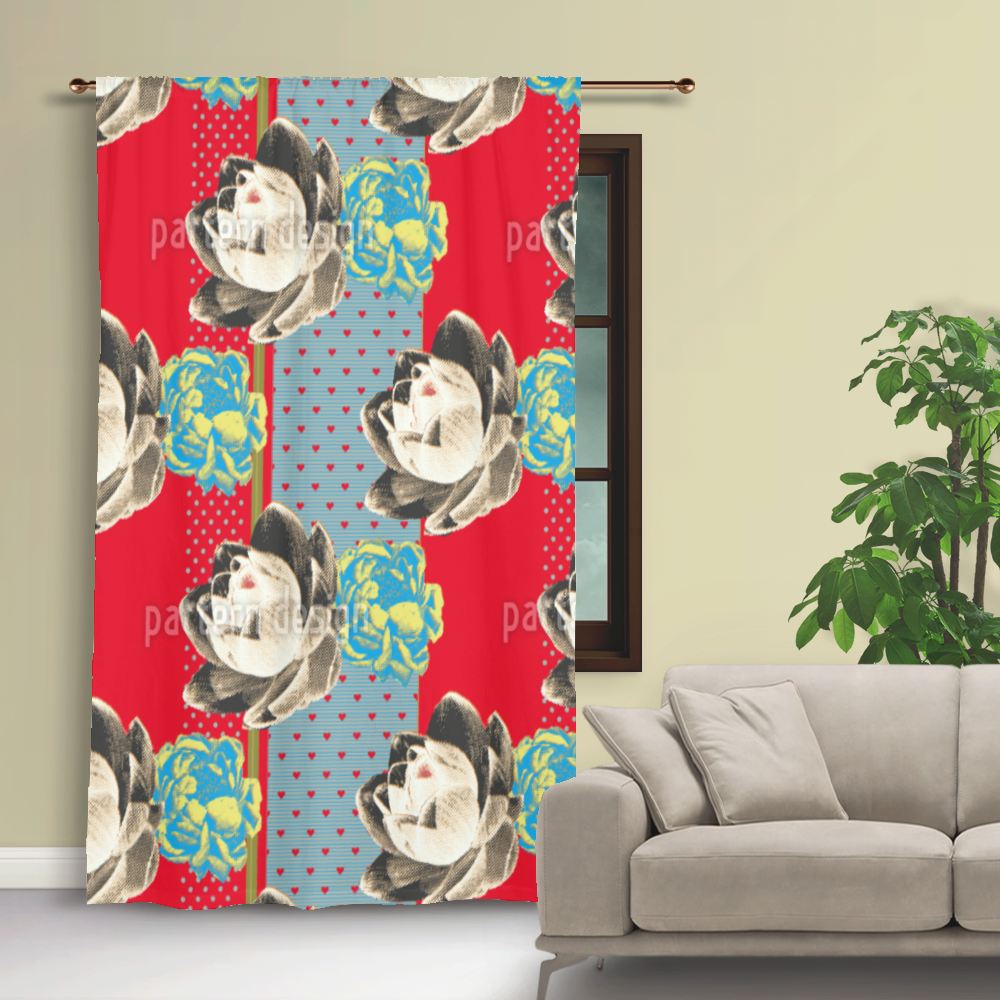 Curtain 60" x 79", custom print